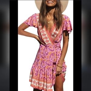 Bohemian Wrap Dress 2XL